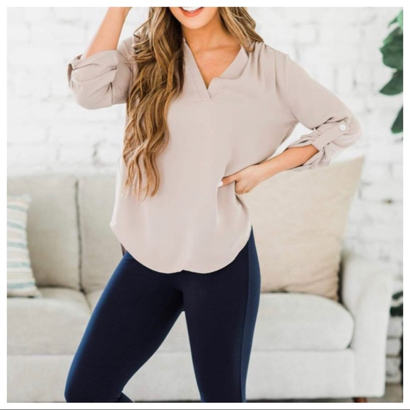 Chic and Fabulous woven Tunic Top - Picture 2 of 3